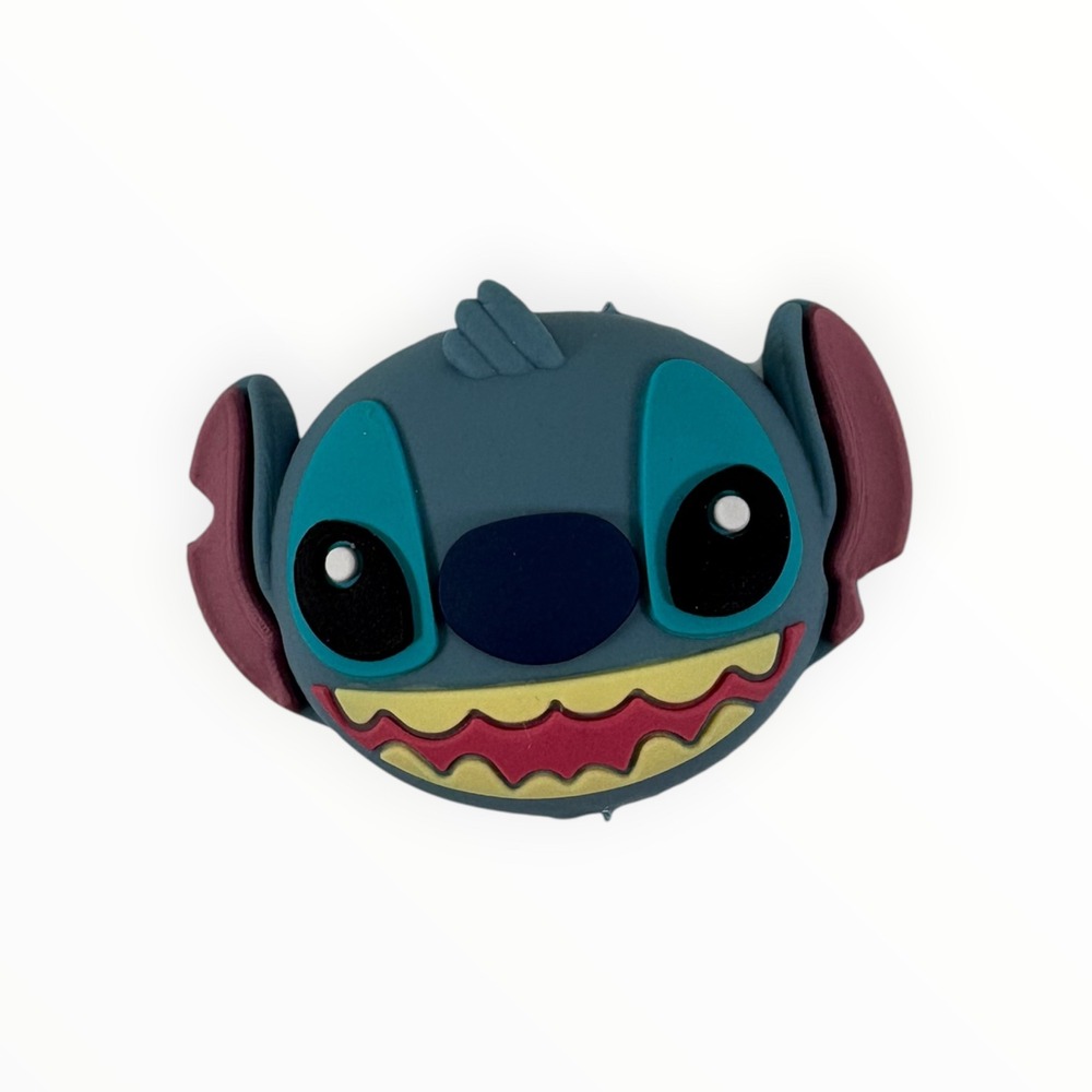 Disney Stitch Charm Kids OS Blue Excellent Lilo & Stitch 3D Rubber Bag Accessory